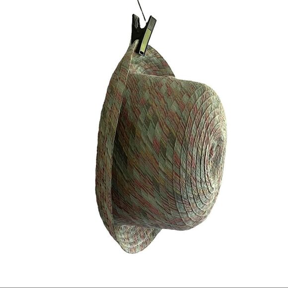 WOOLRICH Multicolor Cotton Bucket Hat Sun Hat Mint Green Pink One Size - Picture 6 of 11